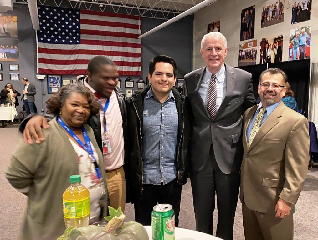 Job Corps Students with Mayor Barret 